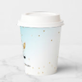 Goldblume Einhorn Sparkle Pappbecher (Links)
