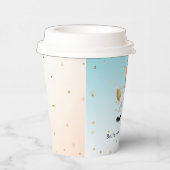 Goldblume Einhorn Sparkle Pappbecher (Rechts)