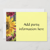 Goldblume Einladung (Rückseite)