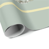 Goldblume Eucalpytus Greenery Geschenkpapier (Rolleneckpunkt)
