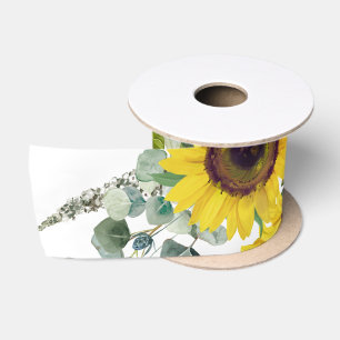 Goldblume Eucalpytus Greenery Satinband