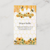 Goldblume Honeycomb Honeybee Babydusche Begleitkarte (Vorderseite)