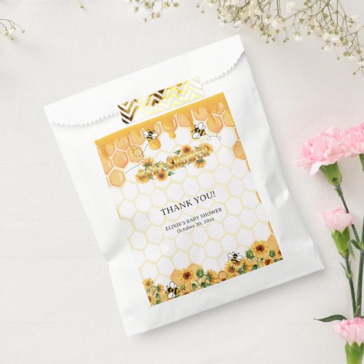 Goldblume Honeycomb Honeybee Babydusche Geschenktütchen (Versiegelt)