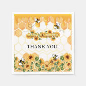 Goldblume Honeycomb Honeybee Babydusche Serviette (Vorderseite)