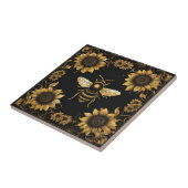 Goldblume und Sonnenblumen Fliese (Seite)