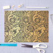 GoldBlumen-Muster-Entwurf Seidenpapier (Handwerk)