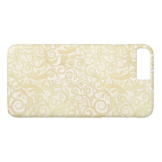 GoldblumenBlättermuster Case-Mate iPhone Hülle (Rückseite (Horizontal))