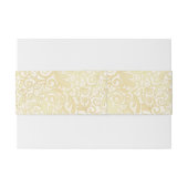 GoldblumenBlättermuster Einladungsbanderole (Rückseitenbeispiel)