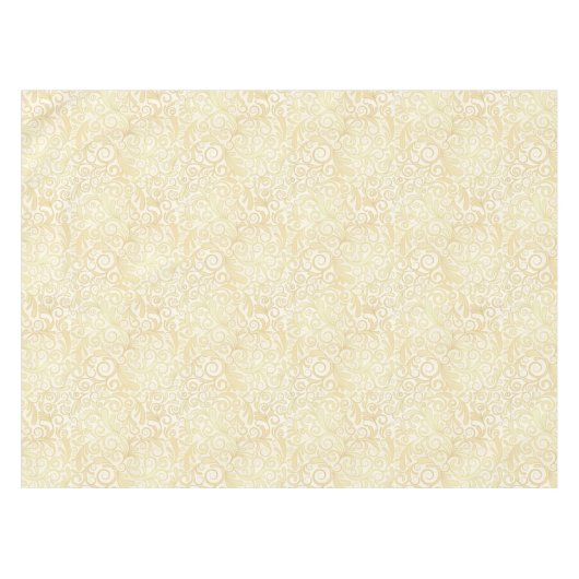 GoldblumenBlättermuster Tischdecke (Vorderseite (Horizontal))