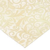 GoldblumenBlättermuster Tischdecke (Schrägansicht)