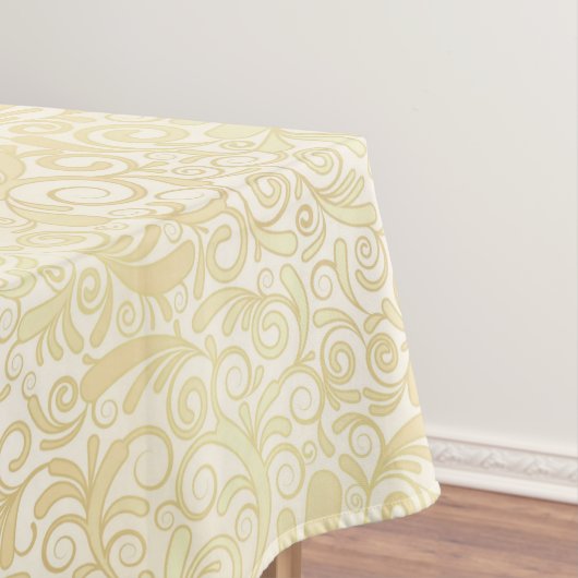 GoldblumenBlättermuster Tischdecke (Beispiel)