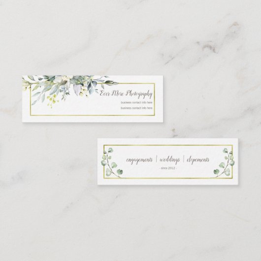 GoldblumenBoho | Fotografie Visitenkarte-| Mini Visitenkarte (Vorne/Hinten)