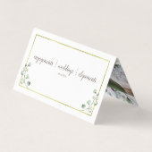 GoldblumenBoho | gefaltete Visitenkarte Visitenkarten (Rückseite)