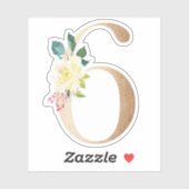 Goldblumennummern Aufkleber (Blatt)