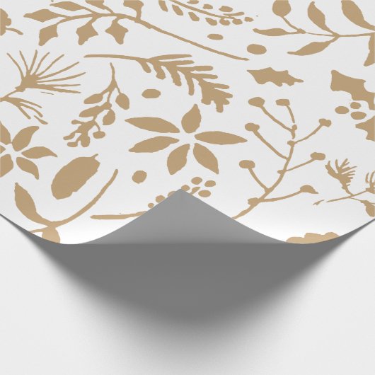 GoldblumenPackpapier Geschenkpapier (Ecke)