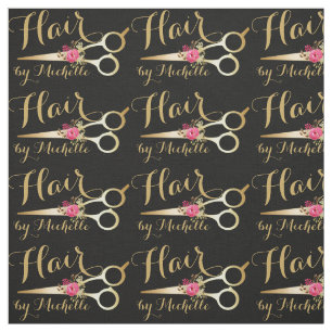 Goldblumenschere Friseursalon Stoff