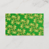 GoldBlumenverzierung Visitenkarte (Rückseite)