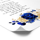 Goldblüte der Marine Poster (Ecke)