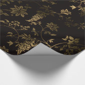 Goldblüten Geschenkpapier (Ecke)