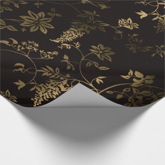 Goldblüten Geschenkpapier (Ecke)