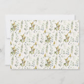 Goldblütenbriefe Baby Dusche Einladung (Rückseite)