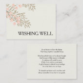 Goldblütler Wild in Elfenbein Begleitkarte (Vorne/Hinten)