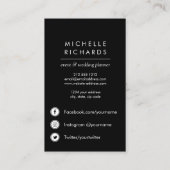 Goldbock| berufliche Social Media - Icons Visitenkarte (Rückseite)