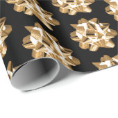 Goldbogen auf schwarzem Packpapier (Rolleneckpunkt)