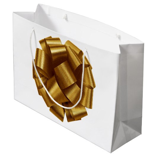 Goldbogen-Geschenktasche Große Geschenktüte (Rückseite Schrägansicht)
