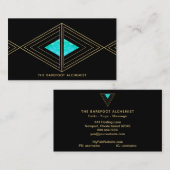*~* GoldBoho Dreiecke - heilige Geometrie-Alchimie Visitenkarte (Vorne/Hinten)