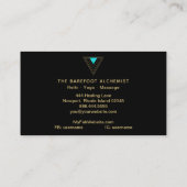 *~* GoldBoho Dreiecke - heilige Geometrie-Alchimie Visitenkarte (Rückseite)