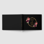 Goldbordeauxrot Hochzeitsgrau Gästebuch (Voll)