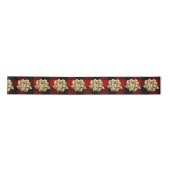 Goldbow auf Buffalo Kariert Satin Ribbon Satinband (Vorderseite)