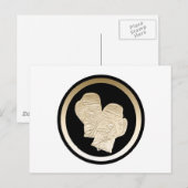 GOLDBoxhandschuhe Postkarte (Vorne/Hinten)