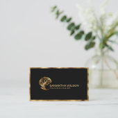 Goldbrain Psychologin Life Coach Therapeutin Visitenkarte (Stehend Vorderseite)