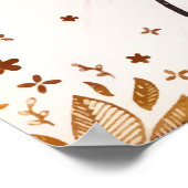 Goldbrasse Blume Blossom Wasserfarbe Poster (Ecke)