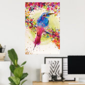 Goldbrasse Blume Blossom Wasserfarbe Poster (Heimbüro)