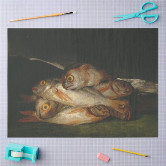 Goldbrasse (Still Life) (Francisco de Goya) Seidenpapier (Basteln)