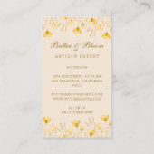 Goldbrasse und Kuchen, Bäckerei Koch Caterer Visitenkarte (Rückseite)