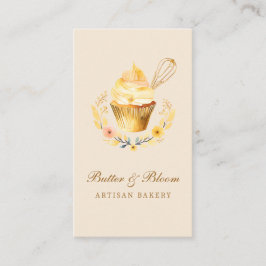 Goldbrasse und Kuchen, Bäckerei Koch Caterer Visitenkarte