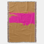 Goldbraun PinkSplashWurfdecke Decke (Vorderseite Vertikal)