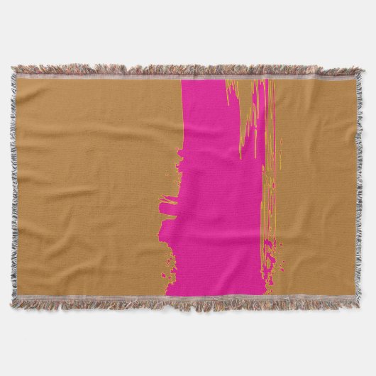 Goldbraun PinkSplashWurfdecke Decke (Vorderseite)