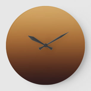 Goldbraun Warme Farben Große Wanduhr