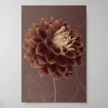 Goldbraune Dahlie Botanische Blume