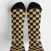 Goldbraune Farbgebung Socken (Oben)