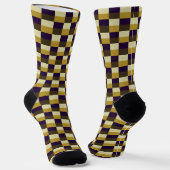 Goldbraune Farbgebung Socken (Gewinkelt)