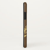 goldbraune Muster Case-Mate iPhone Hülle (Hinten/Rechts)