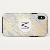 goldbraune Muster Case-Mate iPhone Hülle (Rückseite (Horizontal))