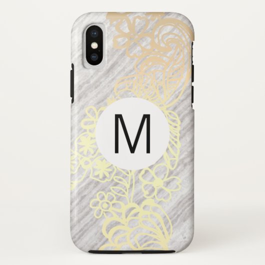 goldbraune Muster Case-Mate iPhone Hülle (Rückseite)