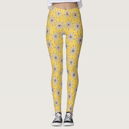Goldbraune Samenspange Leggings (Vorderseite)